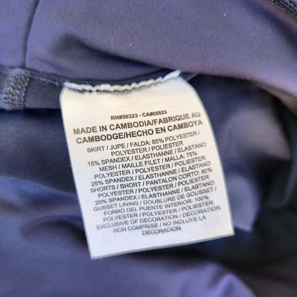 NIKE Navy and White Mesh Pleated Tennis Skort - Picture 10 of 11